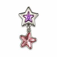 Décorations de chaussures en métal colorées - Pendentif étoile - Accessoires pour chaussures trouées - Breloques DIY pour chaussures