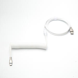 مغناطيس USB Pogo Pin USB C or Data Cord مخصص N52 ملف مغناطيسي حلزوني مجعد زنبرك تمديد كابل ملفوف - Product Image 4