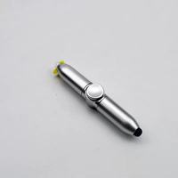 Nouveau design 2026 : Stylo Fidget Spinner promotionnel avec logo, lumière LED élégante et stylet, en plastique durable