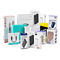 Boîte en papier adhésive pliable personnalisable avec des matériaux recyclés et un design haut de gamme pour l'électronique grand public Impression offset