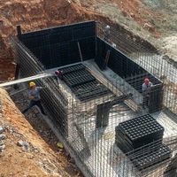 Système de coffrage en plastique industriel réutilisable pour béton, panneaux de mur et de dalle avec installation rapide pour la construction