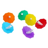 La meilleure qualité 6 pièces Silicone parapluie maison Bar accessoires verre à vin breloques Silicone verre marqueur