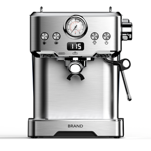 <span class=keywords><strong>Cafetera</strong></span> <span class=keywords><strong>semiautomática</strong></span> de 20 bares de acero inoxidable de 58MM, máquina de capuchino Latte con tanque de agua extraíble de 1,8 l para Hotel doméstico - Product Image 2