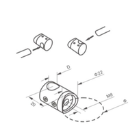 Accessoires de garde-corps de bonne qualité, support de barre transversale en acier inoxydable pour balustrade