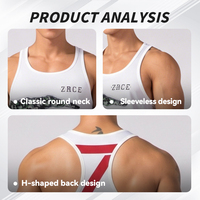Débardeur de sport pour homme, séchage rapide, respirant, musculation, fitness, 100% polyester, personnalisable avec logo