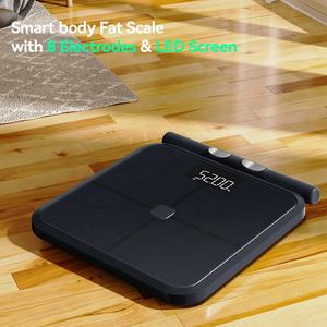 Nouvelle balance intelligente de pesée corporelle et de mesure de la graisse, certifiée ROHS, de qualité médicale, avec précision de 0,1 g, en verre trempé, capacité de 180 kg - Product Image 2