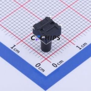 GT-TC089A-H095-L1 Tactile Switch SMD-4P,6x6mm Switch Single Pole Single Throw Round Button 1.6N Vertical Mount - Product Image 2
