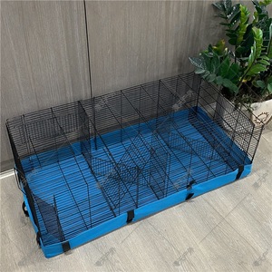 Alfombrilla impermeable para jaula de mascotas, cubierta de base rectangular azul para hámsteres, conejillos de indias, cojín para asiento de perro ZRH 124 - Product Image 4