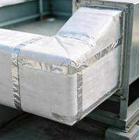 Ruban en tissu de fibre de verre haute résistance avec feuille d'aluminium, réfléchissant la chaleur et ignifuge pour l'isolation thermique des conduits CVC