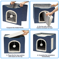 Vente chaude Bonne Qualité Carton Chat Scratcher Maison Maison Pour Chats Portable Chat Maison