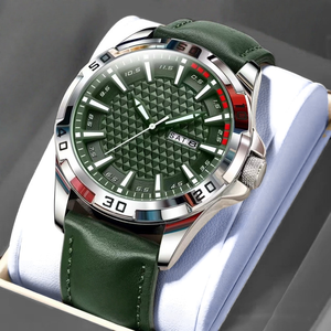 Reloj de Cuarzo para Hombre, Estilo Ejecutivo, Correa de Cuero Clásica, Reloj de Alta Gama y Moda - Product Image 6