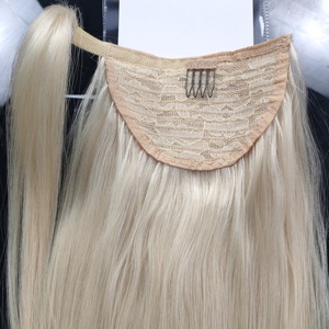 Jasminebeauty - Extensiones de Cabello Humano Virgen 100% Natural, Cola de Caballo con Clip, Doble Trama, con Cordón Ajustable - Product Image 5