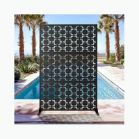Clôture en métal découpée au laser sur mesure avec motif optionnel, treillis et portails de jardin en aluminium