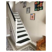 Étagère à livres en bois compacte et durable, combinaison d'échelle et d'escalier, échelle roulante moderne pour l'intérieur, appartement, hôtel