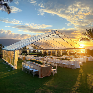 300 люди прозрачные мобильные Свадебные и конференц-палатки, палатки для мероприятий, уличная Свадебная вечеринка, большая палатка для свадеб - Product Image 5