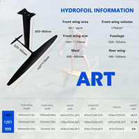 High Lift ART PRO 1401 Hydroptère Avant Feuille Aile Heavy Riders Stable Long Glide Foiling SUP Wing Sujette Downwind Ocean Use
