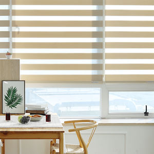 Persianas coreanas Zebra personalizadas para ventanas, cortinas enrollables motorizadas, filtros de luz automáticos, modernas para el hogar. - Product Image 3