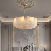 Luminaires décoratifs et lampes suspendues en marbre pour salon, personnalité créative, salle à manger, chambre à coucher, décoration de luxe, lustre moderne