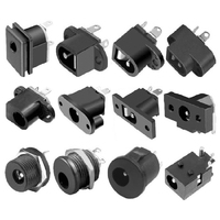 Connecteur de charge vertical DC012 5,5x2,1 mm Mini DC-021 noir femelle à montage sur panneau, prise de câble d'alimentation DC DIY