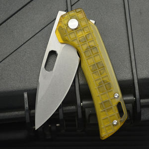 Navaja Plegable EDC Bochen 2026 de Alta Calidad, Acero 14c28n, Bloqueo de Marco, 3 Pulgadas, Punta de Caída <span class=keywords><strong>Elmax</strong></span>, Acabado Stonewash - Product Image 4