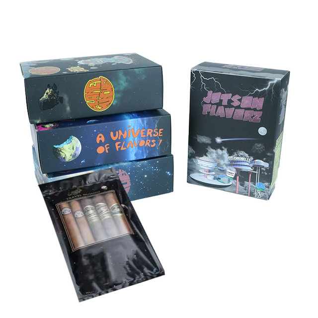 Custom Printing Moisturizing Packaging Pouches Plastic Hand Rolling Smoking Accessories Tobacco Ziplock Resealable Cigar Bag