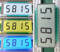 Compteur de consommation d'énergie faible personnalisé TN LCD lisible en lumière du soleil LCD Segment d'affichage réfléchissant transmissif LCD Monochrome affichage