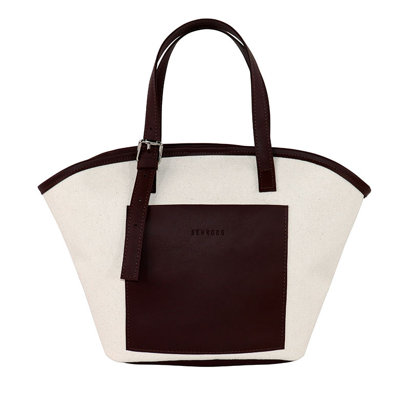 Dark brown and Beige white