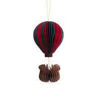 Ballons en papier nid d'abeille décoratifs en forme de montgolfière pour fêtes, Journée des enfants, Noël, et décoration intérieure de salle de classe