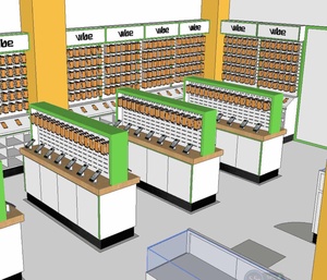 Cửa Hàng Trưng Bày Điện Thoại Di Động Thiết Kế Nội Thất Cửa Hàng Trưng Bày Điện Thoại Di Động Phụ Kiện Vỏ Điện Thoại Di Động Trưng Bày Nội Thất - Product Image 2