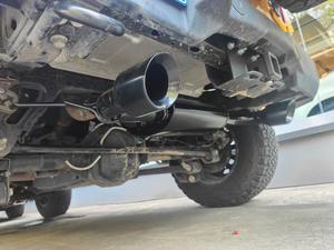 الأكثر مبيعًا لطراز المانجو من الفولاذ المقاوم للصدأ S409 المعدل + برونكو + + برونكو مع مخرج مزدوج كاتم صوت العادم أسفل الأنبوب - Product Image 2