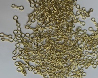 Connecteur de pêche pivotant en laiton, hameçon de montage en forme de 8, anneaux de fil, anneaux de plomb de pêche, œillets, anneaux brisés, anneaux évasés en laiton