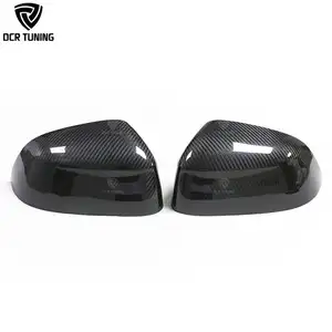 Dry Carbon Fiber Side Mirror Cover For BMW X Ser X3 F25 X4 F26 X5 F15 X6 F16 2014-2018 Prepreg Mirror Cover Replacement