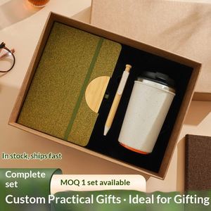 Cuaderno Ecológico Biodegradable con Tapa Dura de Bambú, Caja de Regalo, Logotipo Personalizado, Set de Regalo Empresarial Transfronterizo - Product Image 5