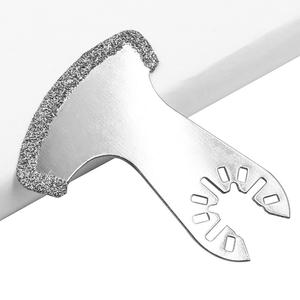 Hoja de sierra <span class=keywords><strong>oscilante</strong></span> multifunción con forma de diamante triangular para cortar azulejos y cerámica - Compatible con OEM y bricolaje - Product Image 3