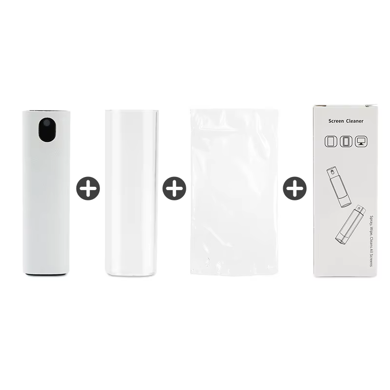 White-c cleaner + pc case + opp packaging + color box