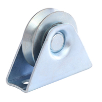 Rouleau de roue universel en acier polyvalent de 90mm avec rainure U/V/Y pour rail de guidage de piste de la clôture de porte coulissante extérieure
