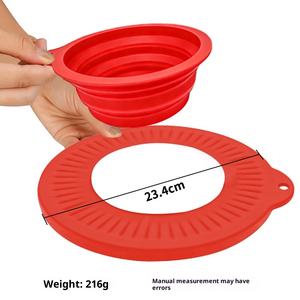 Couvercle de bol mélangeur en silicone avec protection anti-éclaboussures, design pliable, compatible avec la batteuse sur socle inclinable <span class=keywords><strong>KitchenAid</strong></span> 45-5 Quart - Product Image 6