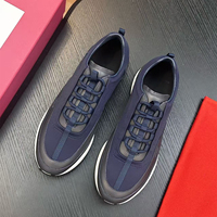 Chaussures de marche légères en maille respirante noires pour hommes, originales d'Italie, à lacets, grandes tailles 47-48
