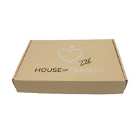 Boîtes d'expédition en carton ondulé personnalisées pour petites entreprises et emballages de vêtements, avec impression de logo CMYK – Vente chaude