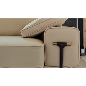 Factory Wholesale <b>Price</b> Large Living Room Italian Leather Comfort <b>Sofas</b> <b>Sets</b> Beige Modular Modular - Product Image 3