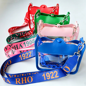 Bolso de Hombro Transparente de PVC Cómodo Sigma Riho 1922 con Correas Personalizables Reemplazables, Bolso Cruzado Personalizado para Hermandades - Product Image 3
