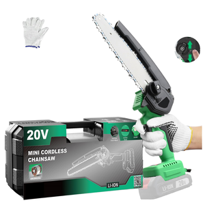 20VブラシレスコードレスミニDIYチェーンソー6インチ8インチチェーンバーバッテリー駆動モデルCS-200A-2 5300RPM - Product Image 1