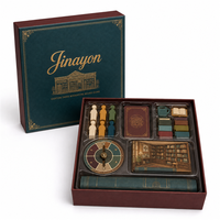 Boîte rigide personnalisée pour jeu de société, café littéraire, jeu de stratégie, impression dorée en relief quatre couleurs, pour librairie indépendante