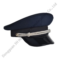 Sombrero de capitán de cosplay clásico de diseño de alta calidad con visera, sombreros de conductor con logotipo personalizado