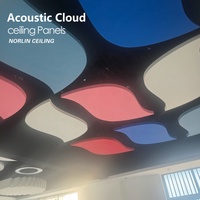 Abat-jour industriel tendance en fibre de verre et feutre, panneaux acoustiques pour plafond, fabrication professionnelle