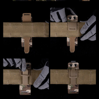 Plaque de montage verticale SABADO avec velcro, adaptateur de pochette ultra-léger pour une organisation optimisée de l'équipement et un accès rapide