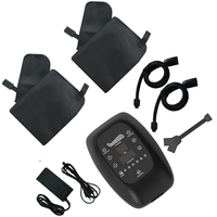 Masseur de pieds à compression d'air, 6 modes, 6 chambres, bottes pneumatiques, drainage lymphatique, télécommande sans fil pour le corps et les jambes