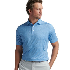 เสื้อโปโลกอล์ฟสีทึบสำหรับผู้ชายเสื้อกีฬาเบาแนววินเทจทรงหลวมพิมพ์ลายไม่หดโลโก้ - Product Image 2