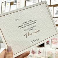 Cartes de remerciement de luxe en papier coton personnalisées, en forme d'arche, avec gaufrage et gravure, pour mariage, avec enveloppes