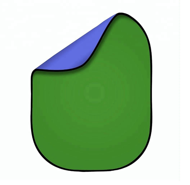 Factory Direct Sell Cheap Price 100x150cm Green Blue 2 in 1 Background Panel Backdrop for Photography